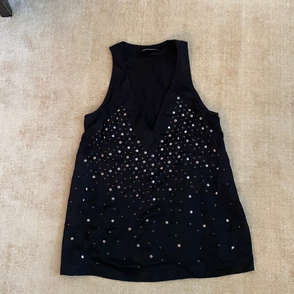 Silk top with embellishments